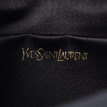 Saint Laurent Textured Patent Monogram Large Belle De Jour Clutch Black 6 of 6