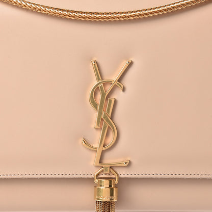 Saint Laurent Smooth Calfskin Medium Classic Monogram Kate Tassel Satchel Dark Beige 8 of 16