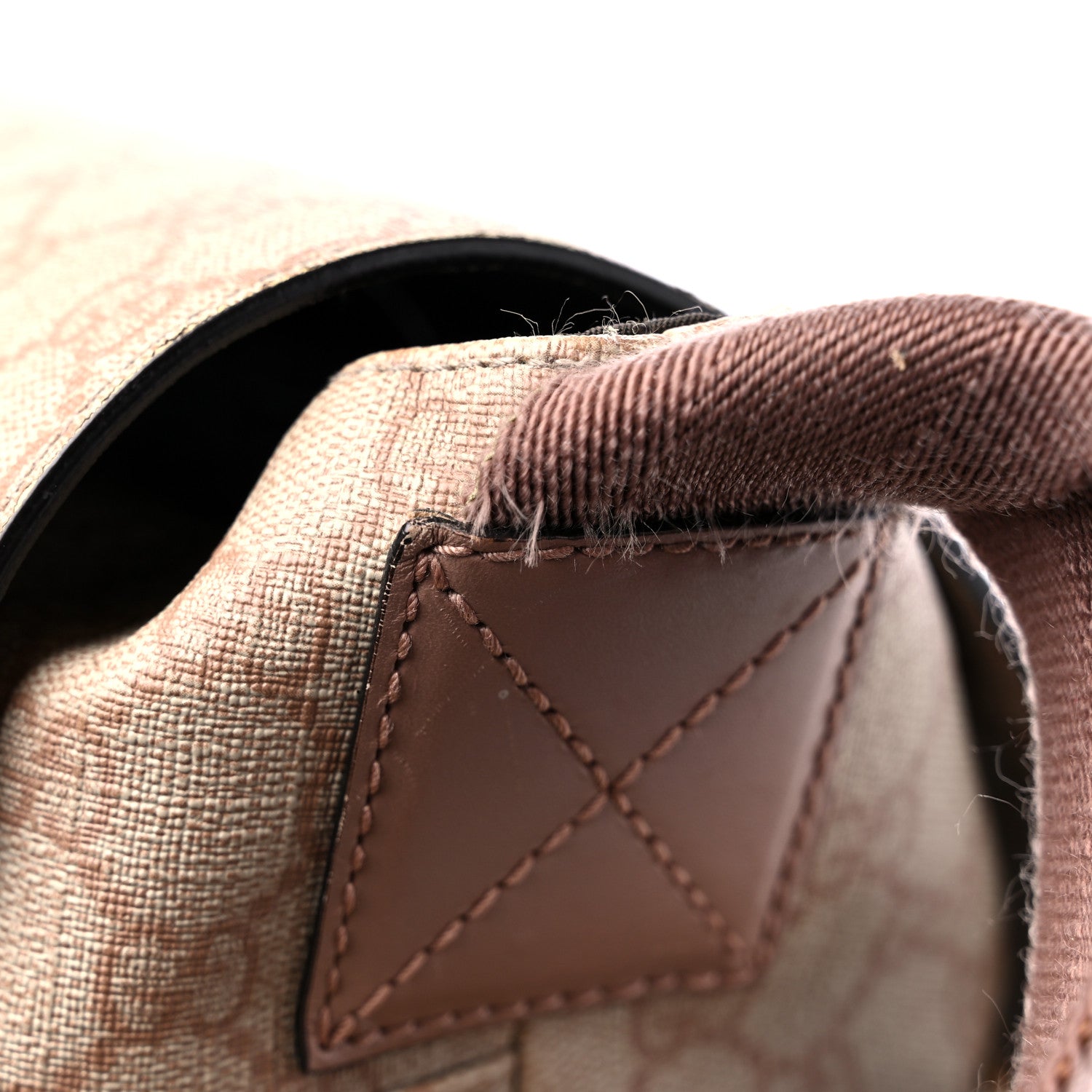 Gucci GG Supreme Monogram Messenger Diaper Bag Beige 14 of 17