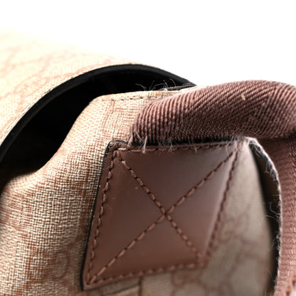 Gucci GG Supreme Monogram Messenger Diaper Bag Beige 14 of 17