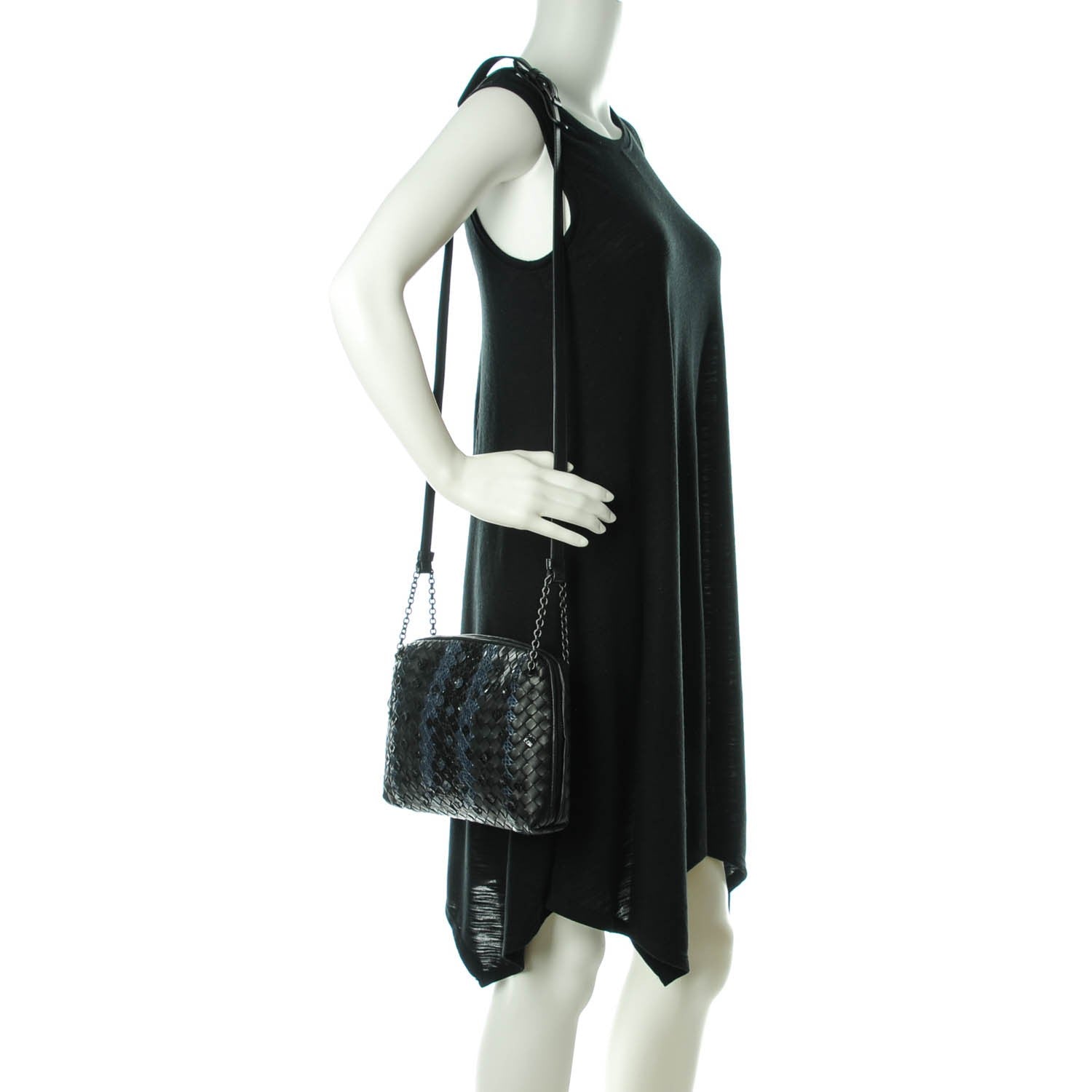 Bottega Veneta Nappa Intrecciato Ayers Crossbody Pillow Messenger Nero Black 2 of 7