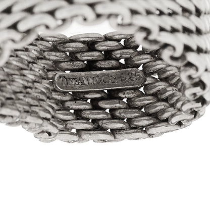 Tiffany Sterling Silver Somerset Mesh Ring 63 10.25 4 of 4