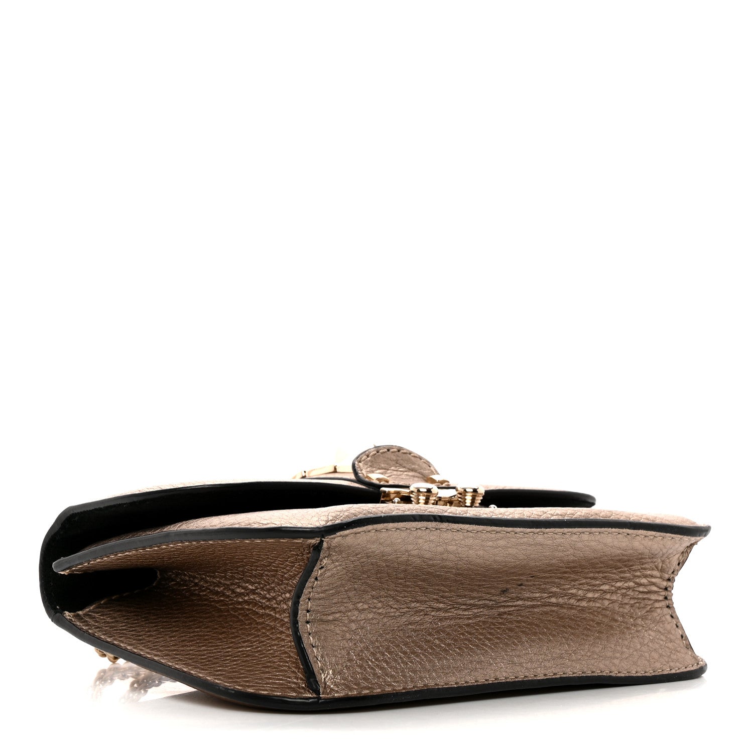 Valentino Garavani Metallic Vitello Small Glam Lock Rockstud Flap Platino 4 of 17