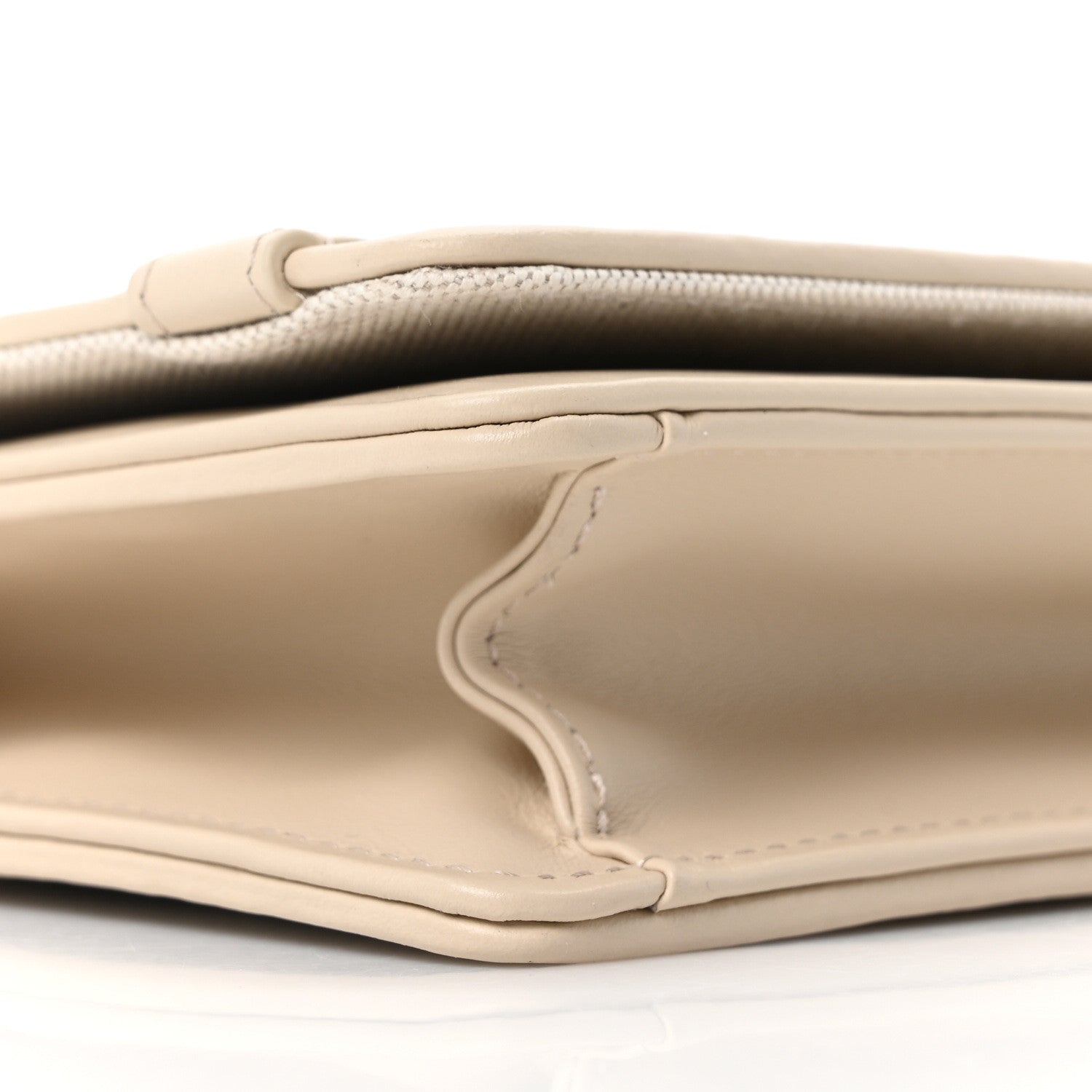 Christian Dior Oblique Chambray 30 Montaigne Cigale Pouch With Chain Blue Light Biscuit 16 of 21