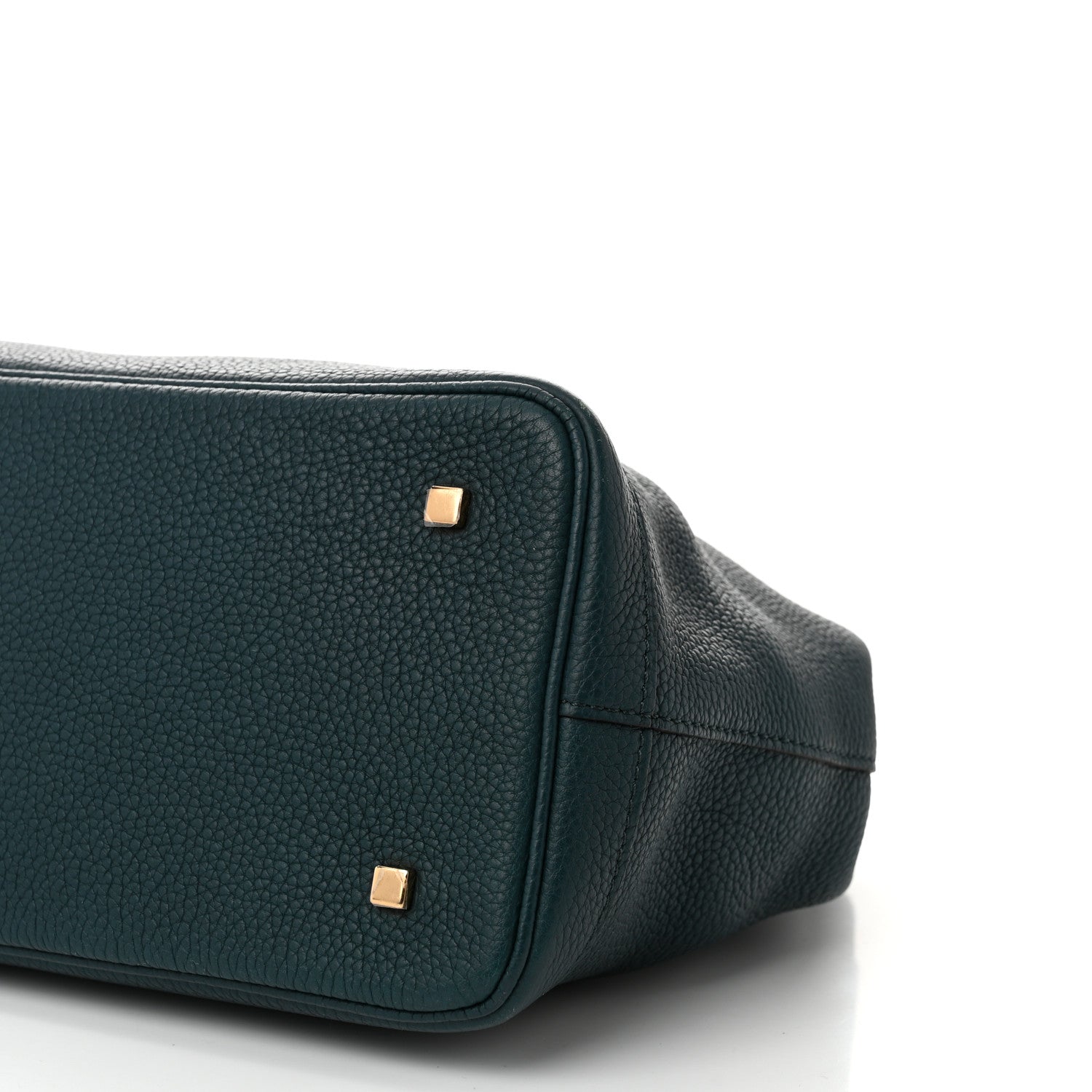 Moynat Taurillon Blush Calfskin Gabby MM  Peacock 9 of 9