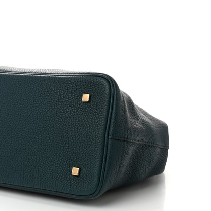 Moynat Taurillon Blush Calfskin Gabby MM  Peacock 9 of 9
