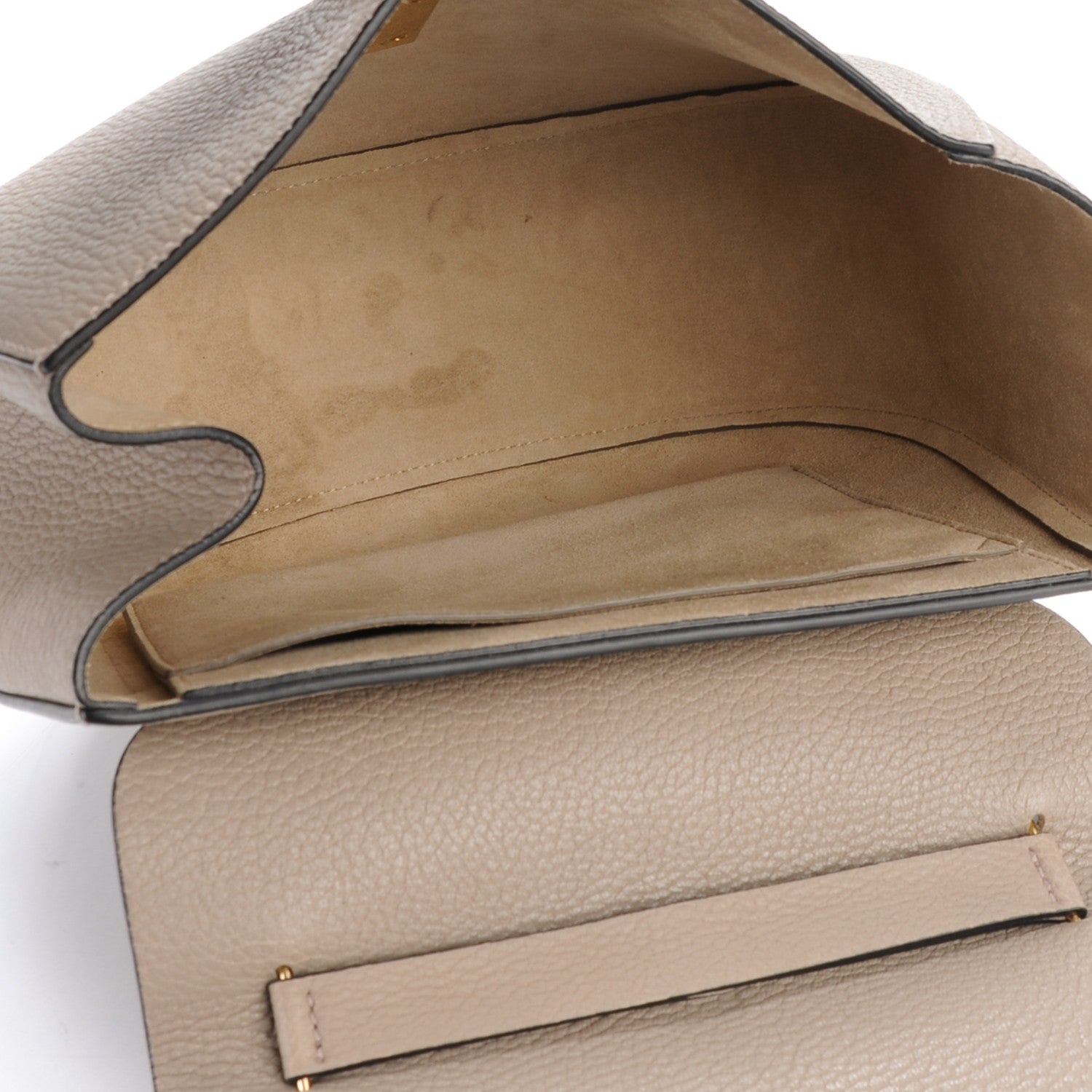 Chloe Grained Lambskin Drew Shoulder Bag Motty Grey 5 of 8