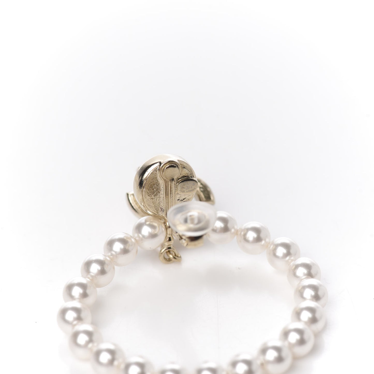 Crystal Pearl Signature Earrings Gold