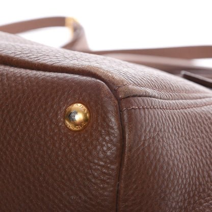 Prada Vitello Daino Tote Palissandro 14 of 20