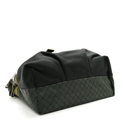 Bottega Veneta Jacquard Nylon Intrecciato Trekking Tote Khaki 3 of 8