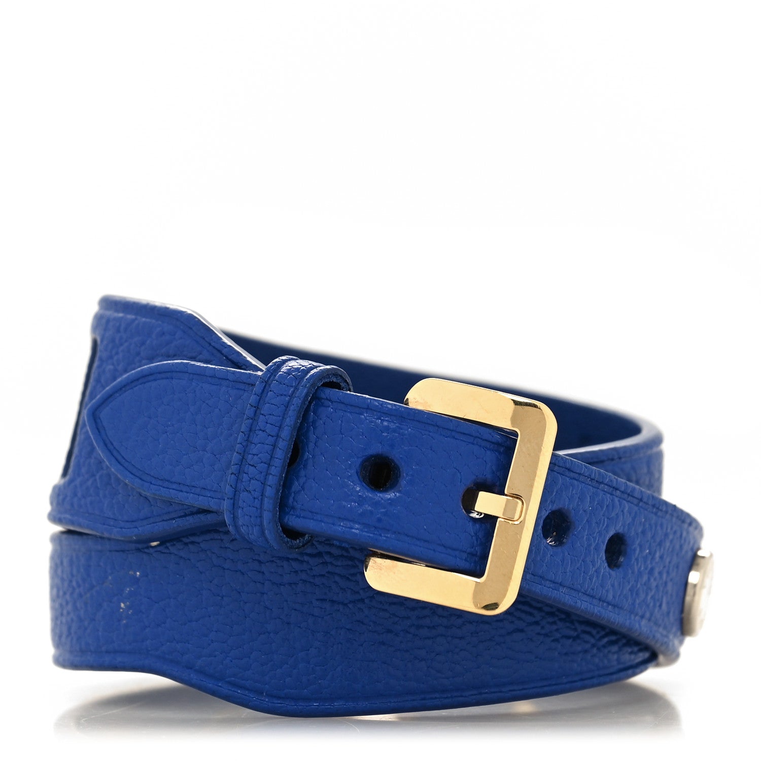 Louis Vuitton Goatskin Spike It Wrap Bracelet Blue 1 of 5