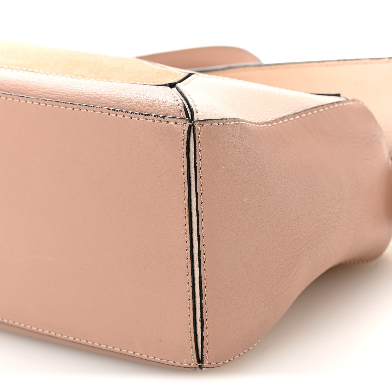 Loewe Calfskin Suede Small Puzzle Bag Blush 10 of 12