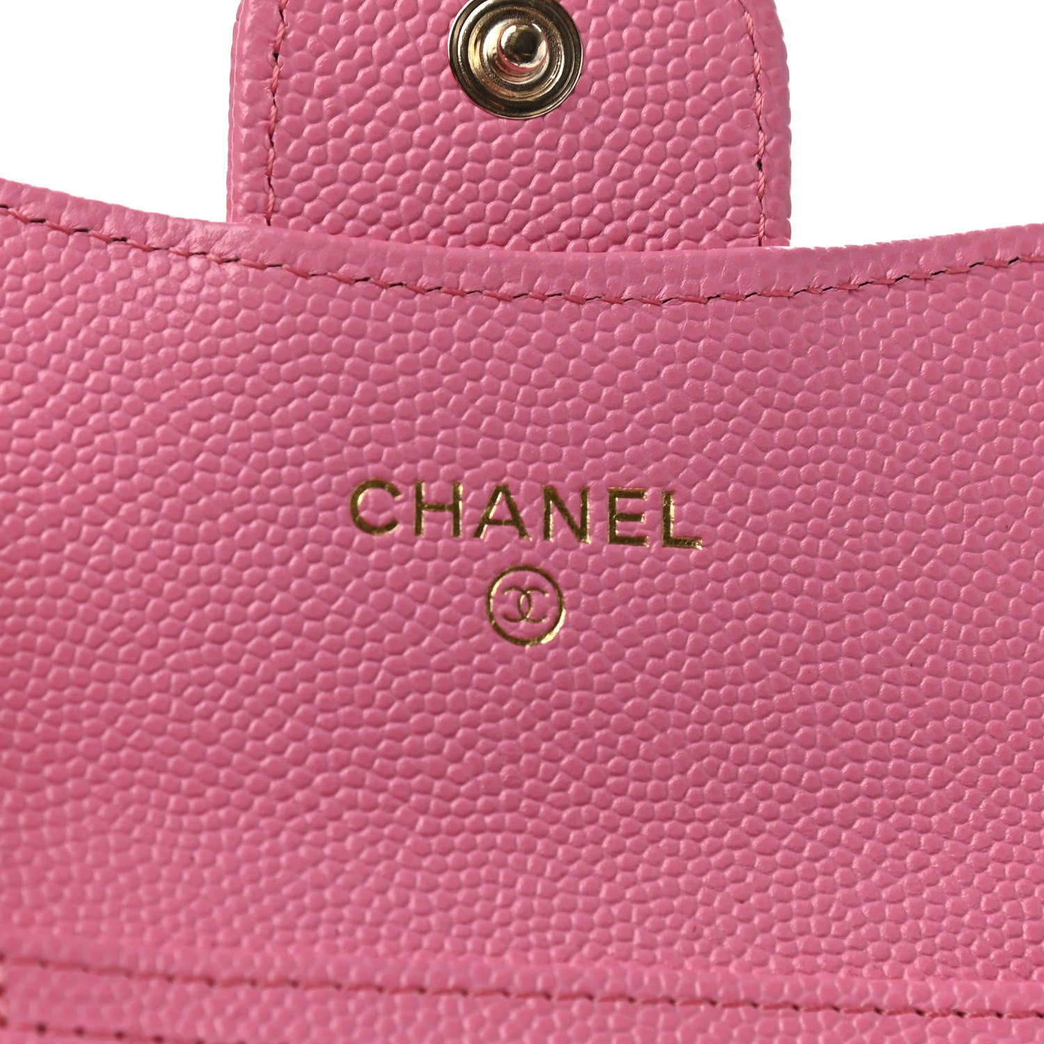 Chanel Caviar Quilted Flap Card Holder On Chain Pink 6 of 9