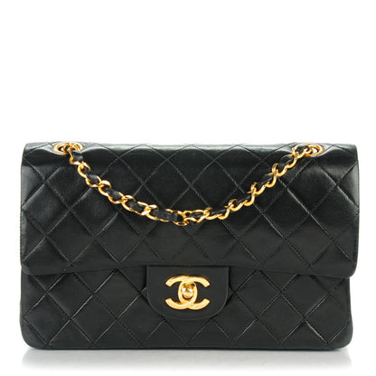Chanel Lambskin Quilted Small Double Flap Black 1 of 8