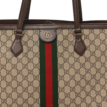 Gucci GG Supreme Monogram Medium Ophidia Shopping Tote Brown 8 of 10