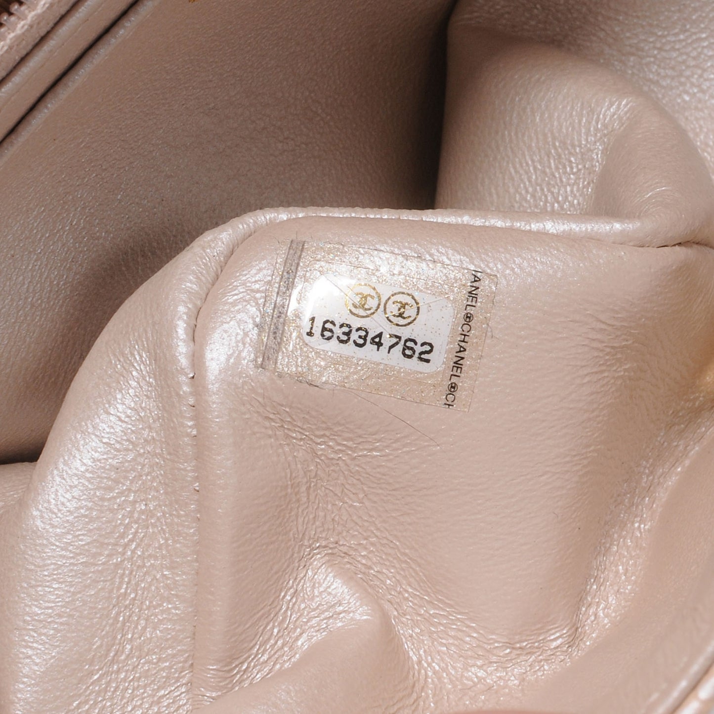 Caviar Quilted Mini Square Flap Pearl