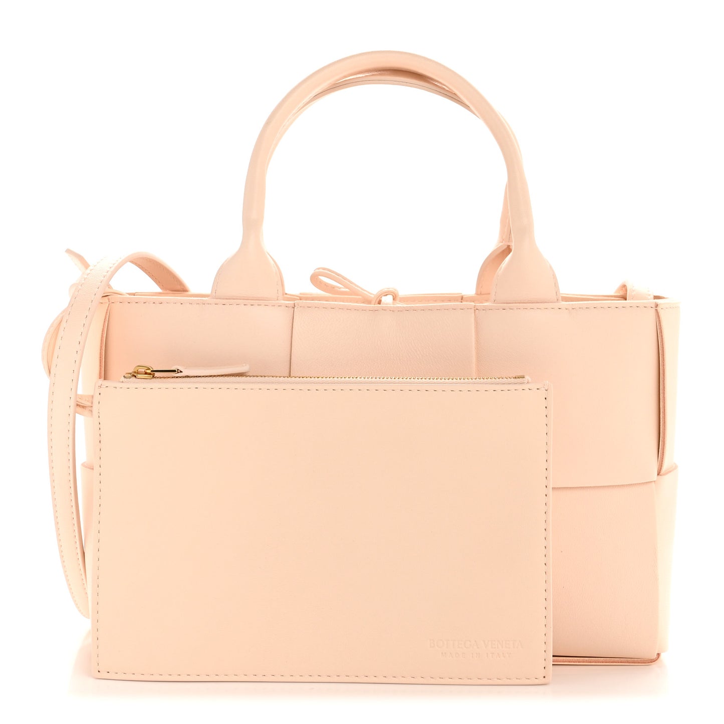 Nappa Maxi Intrecciato Mini Arco Tote Macaroon