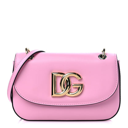 Dolce & Gabbana Calfskin 3.5 Flap Crossbody Bag Pink 1 of 7