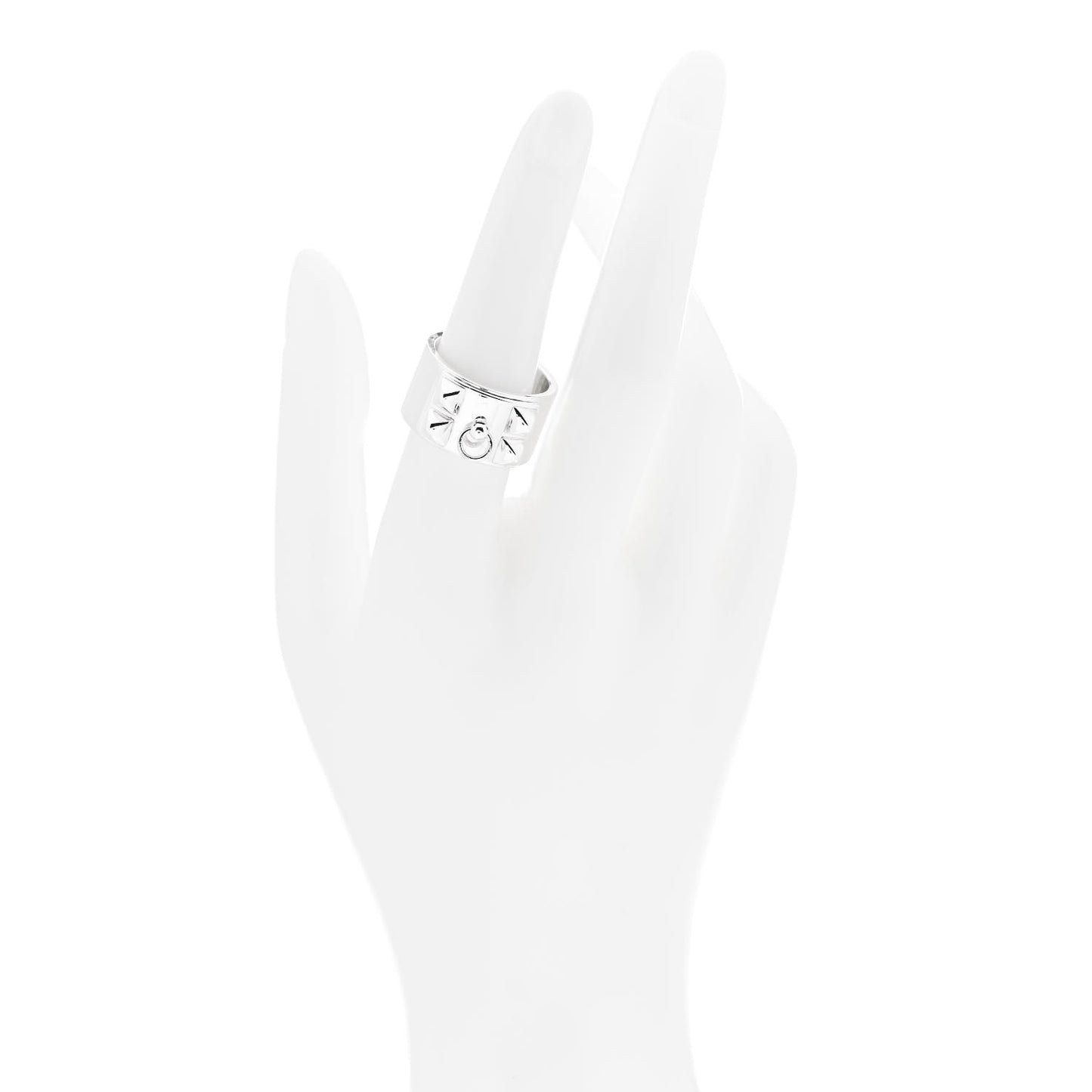 Sterling Silver Collier De Chien CDC Ring 55 7.25