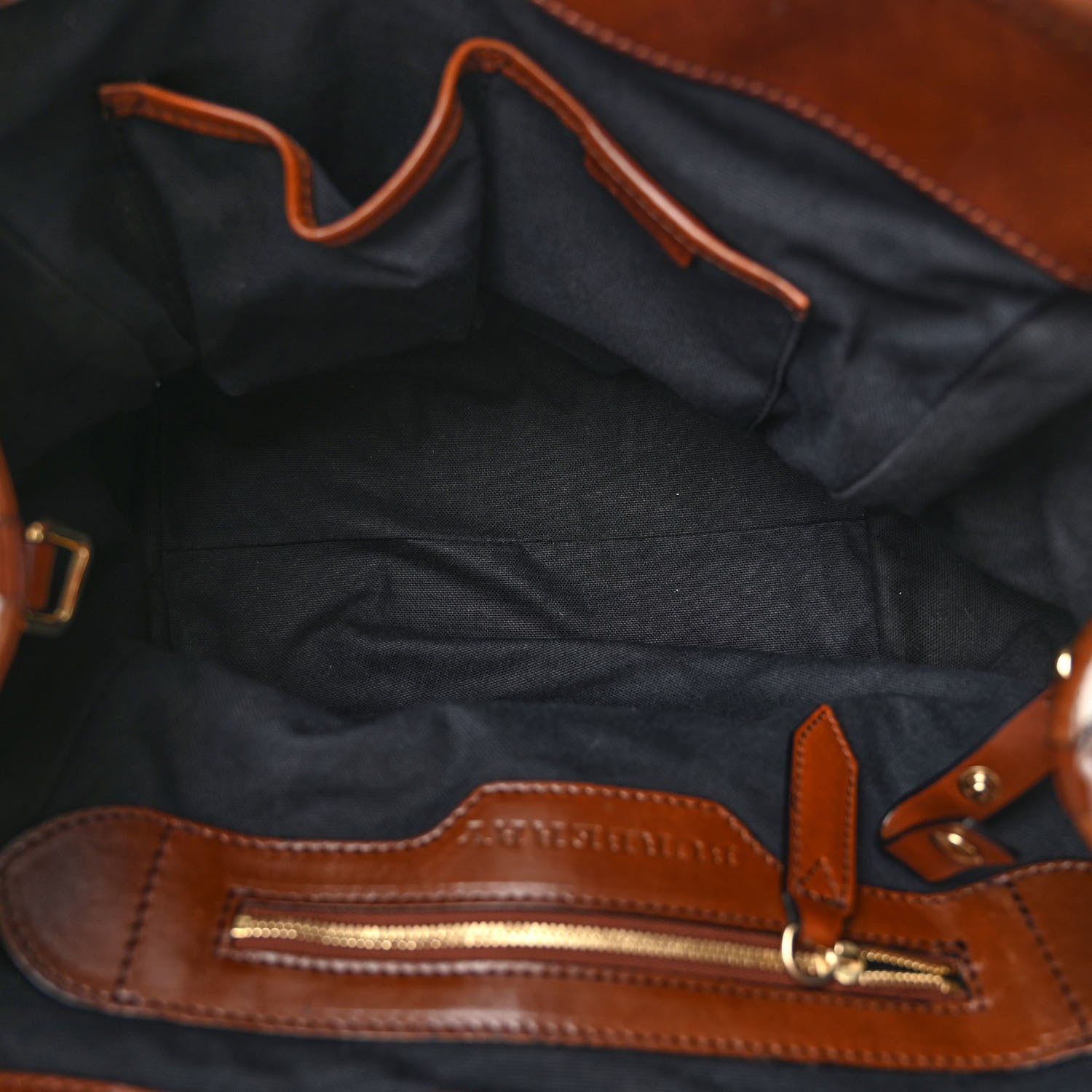 Burberry House Check Small Canterbury Tote Dark Tan 5 of 9