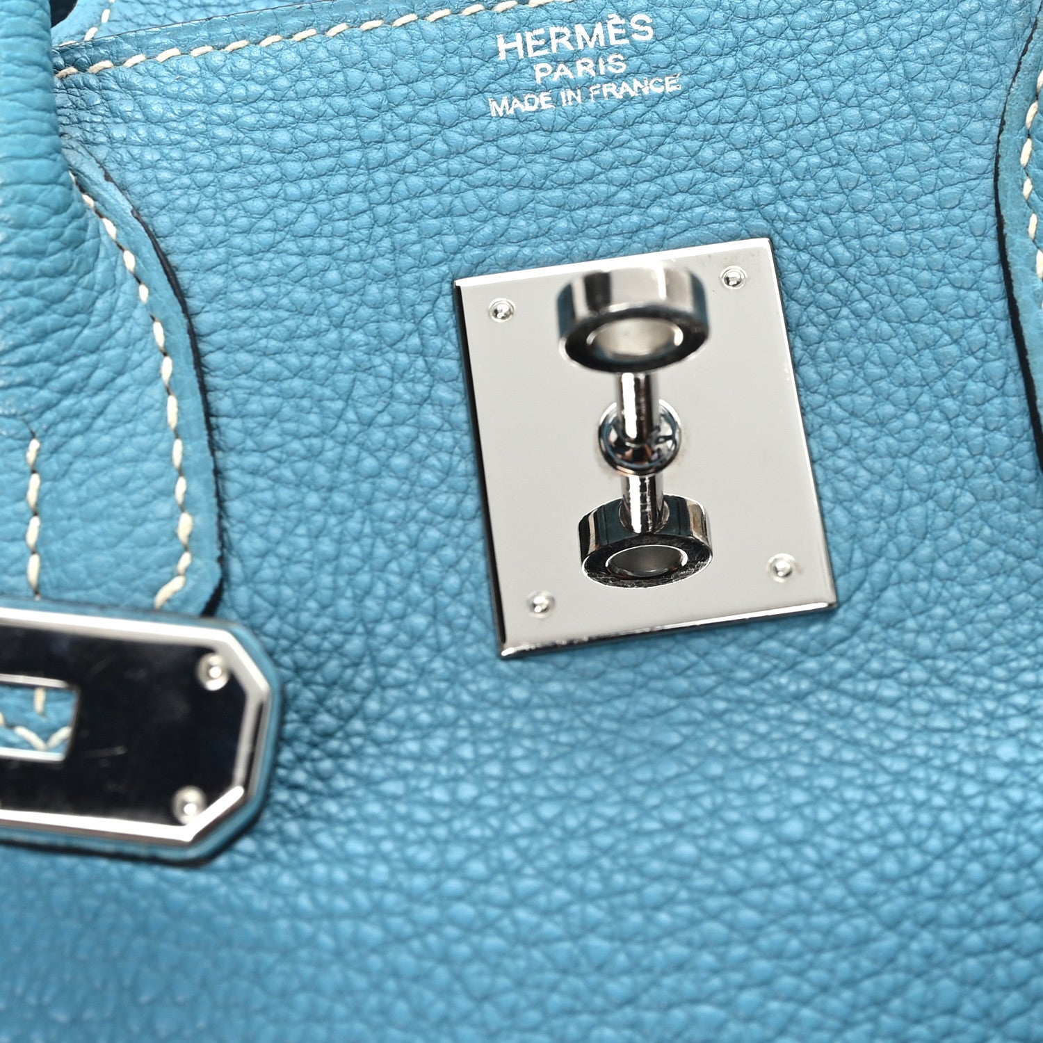 Hermes Togo Birkin 30 Blue Jean 6 of 10