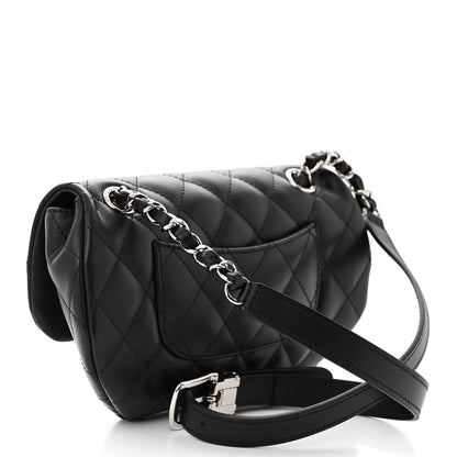 Chanel Calfskin Quilted CC Uniform Flap Belt Bag Black 3 of 10