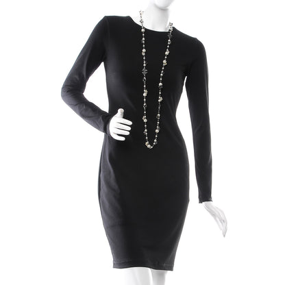 Chanel Ruthenium Pearl Enamel CC Long Necklace Black 2 of 5