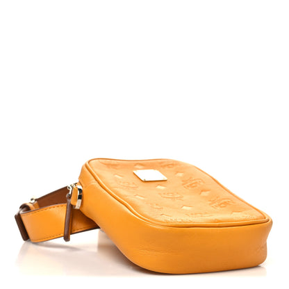 MCM Calfskin Ottomar Monogram Original Belt Bag Golden Mango 4 of 11