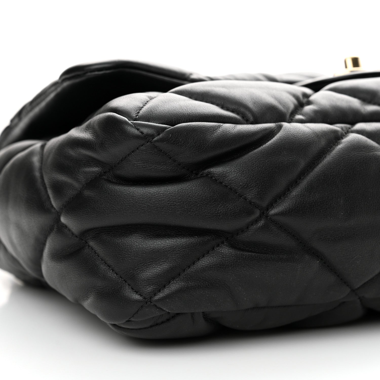 Chanel Calfskin Quilted Large Bubbly Flap Black 9 of 13