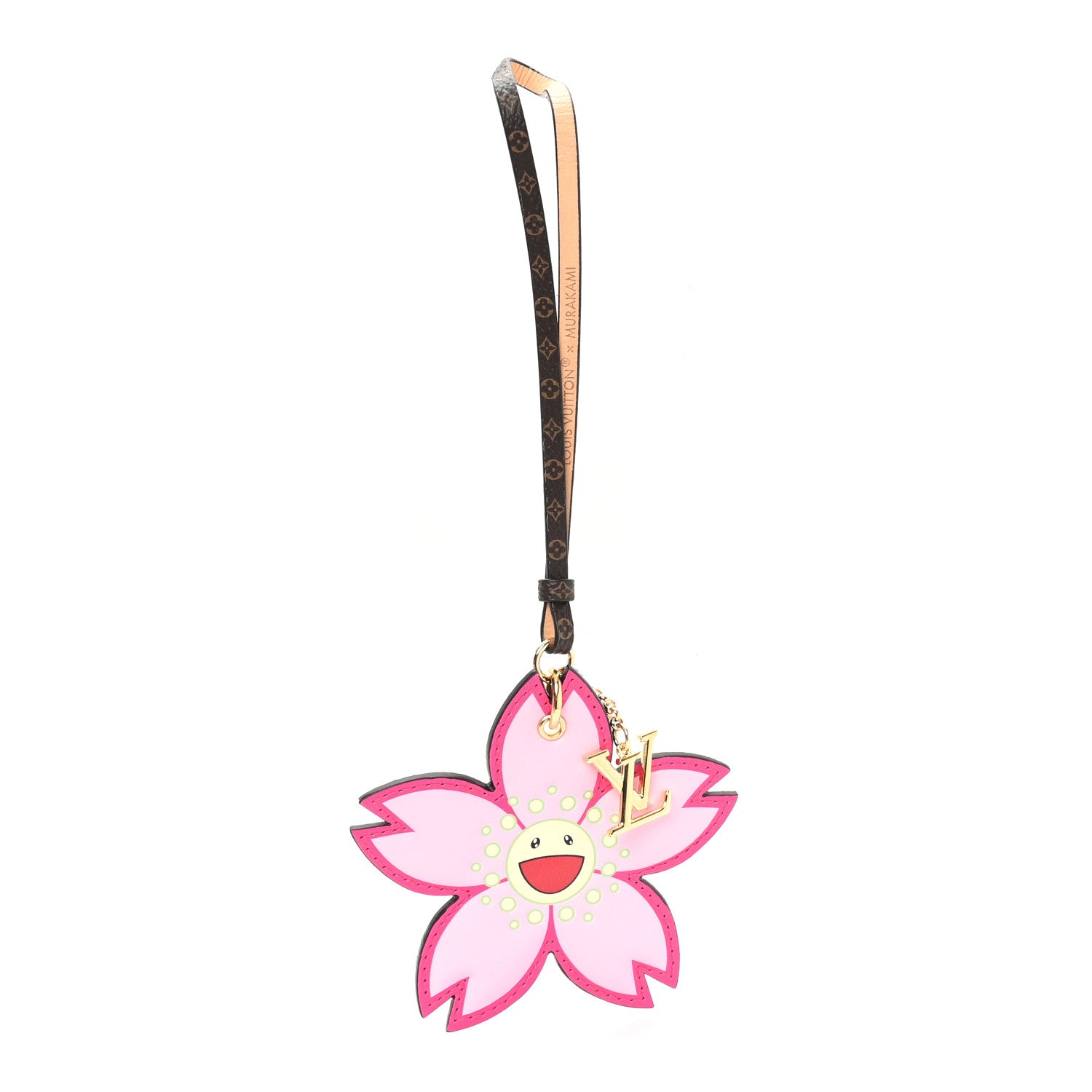 Louis Vuitton LV X TM Cherry Blossom Bag Charm Pink 1 of 4