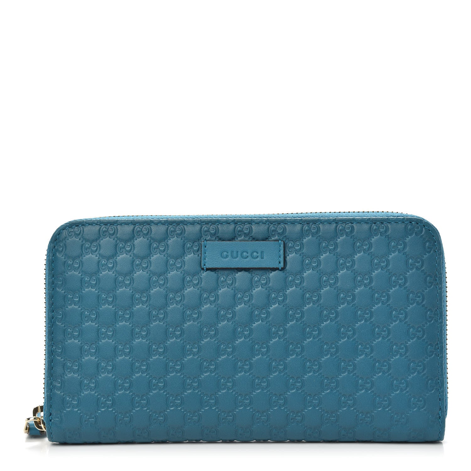 Gucci Microguccissima Zip Around Wallet Deep Cobalt 1 of 8