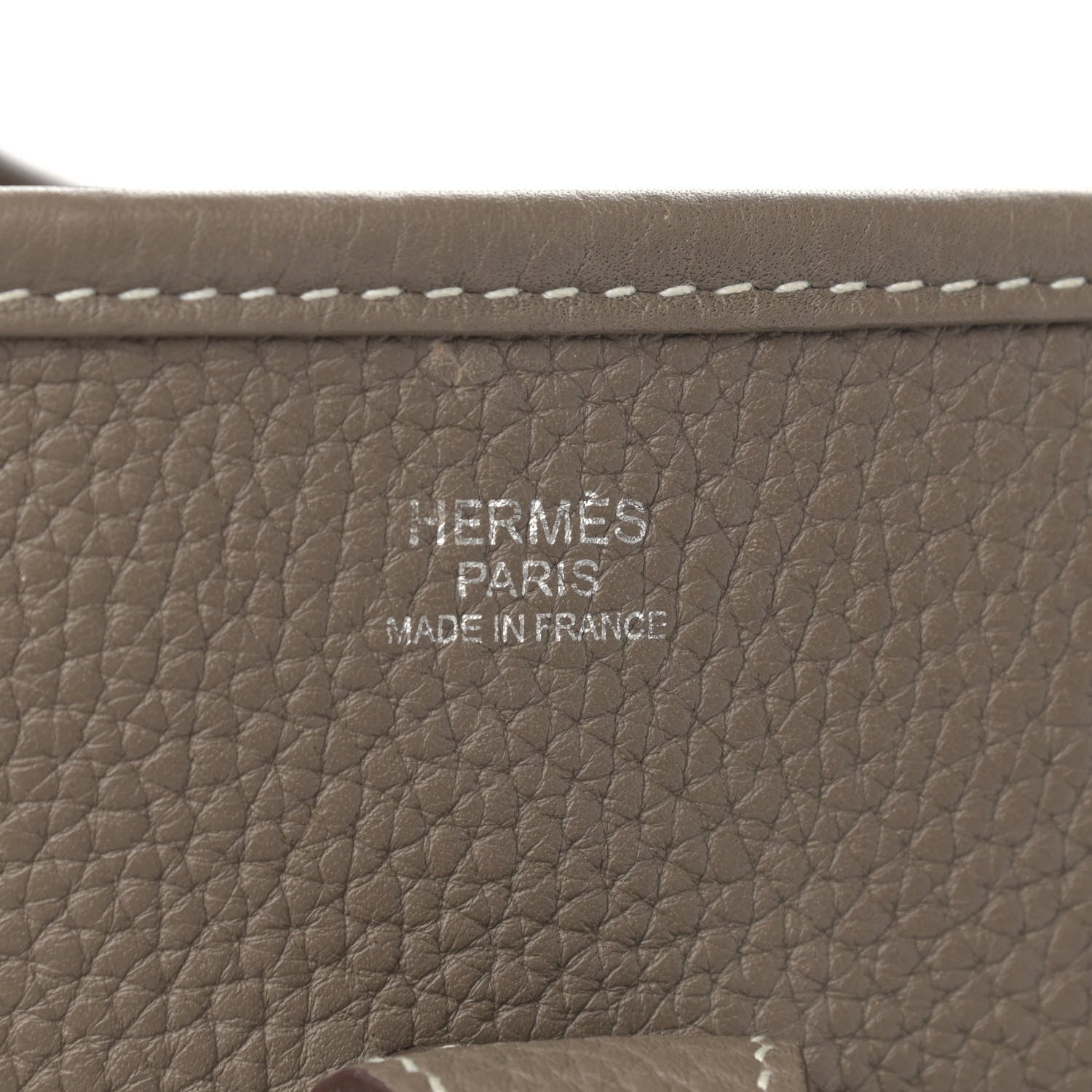Hermes Taurillon Clemence Evelyne III PM Etoupe 13 of 15