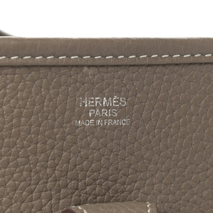 Hermes Taurillon Clemence Evelyne III PM Etoupe 13 of 15
