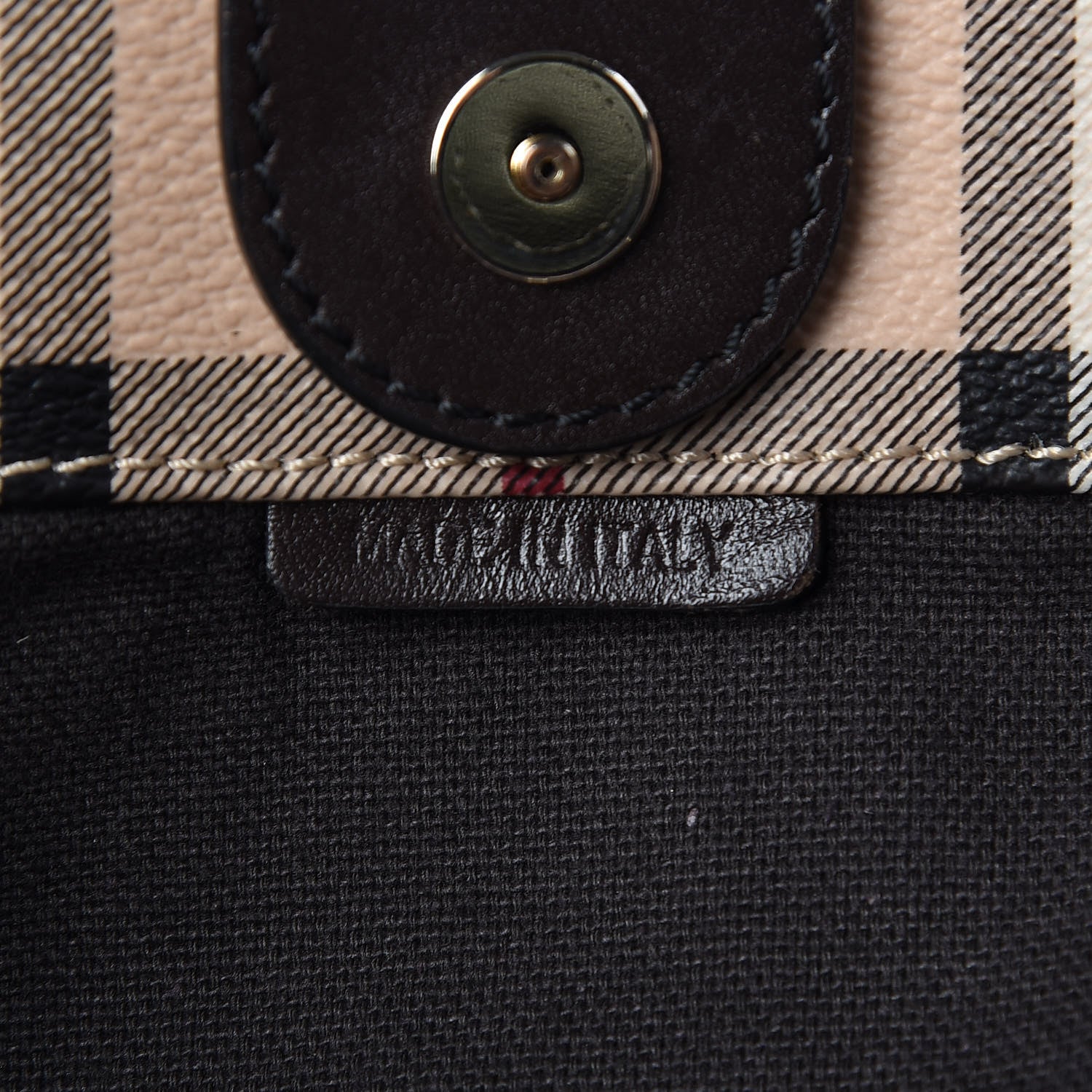 Burberry Haymarket Check Small Canterbury Tote Black 6 of 9