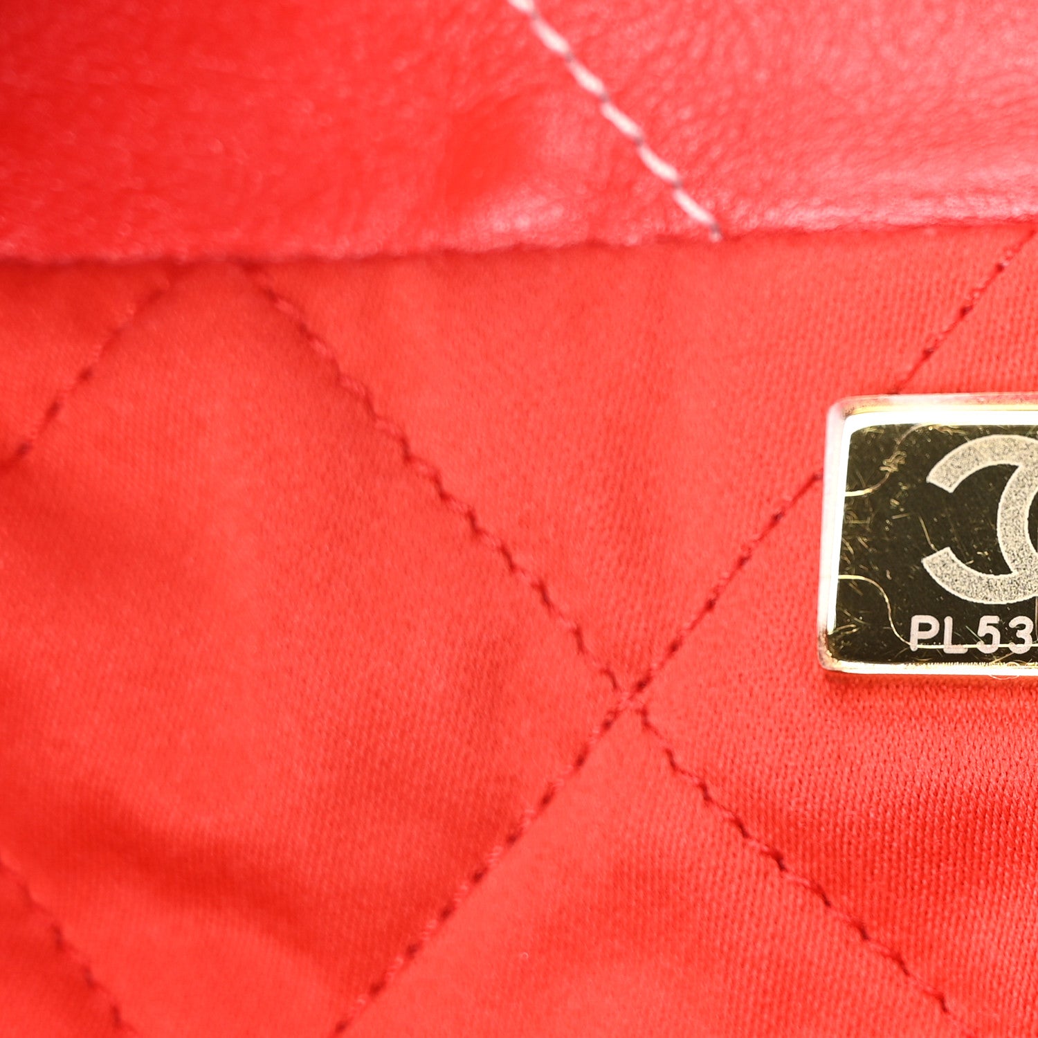 Chanel Shiny Calfskin Stitched Quilted Small Chanel 22 Red 8 of 11