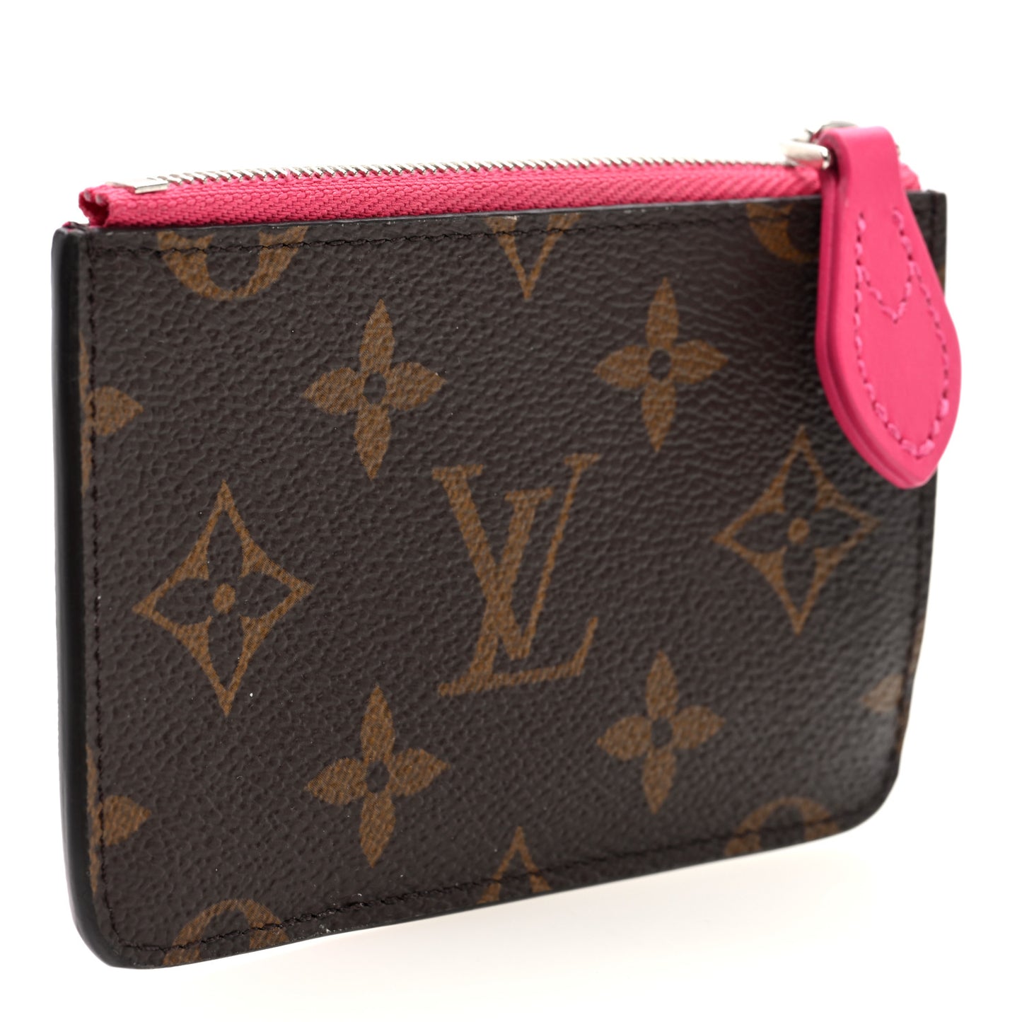 Monogram Zipped Romy Card Holder Pondichery Pink