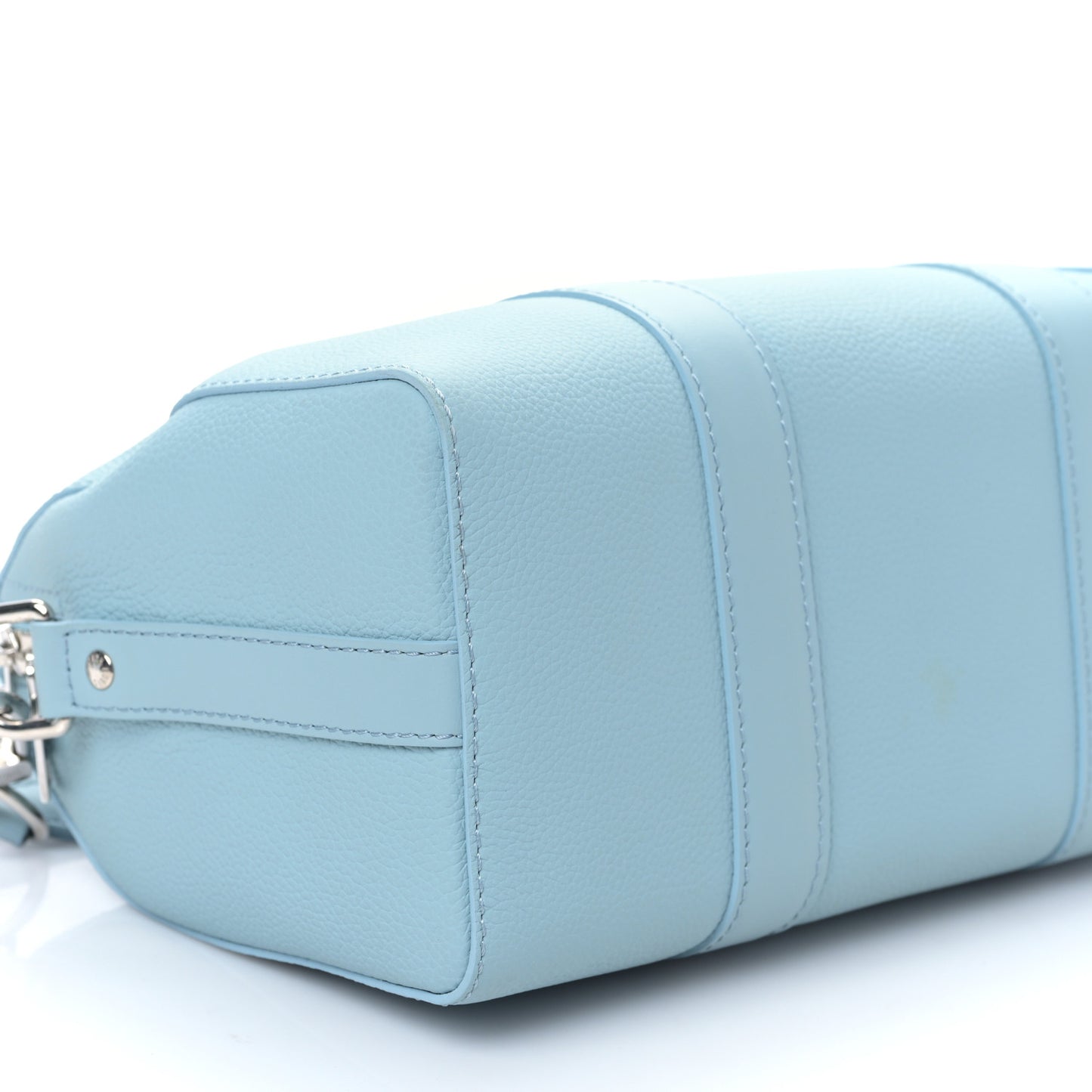 Grained Calfskin Aerogram City Keepall Cloud Blue