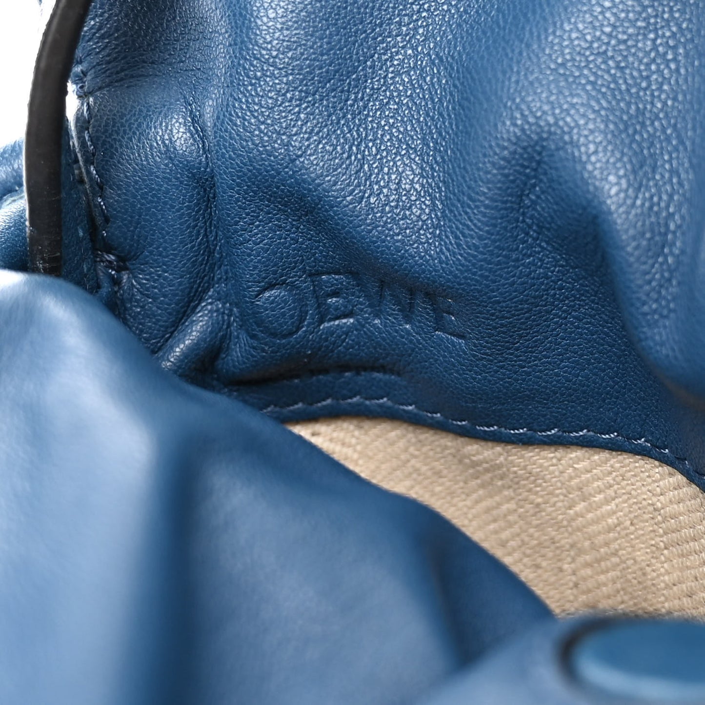 Calfskin Mini Flamenco Knot Crossbody Bag Indigo