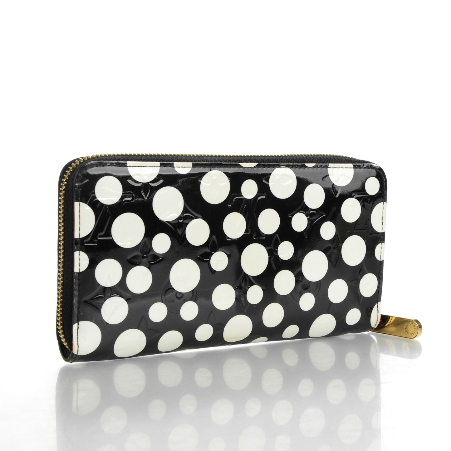 Vernis Kusama Infinity Dots Zippy Wallet Black