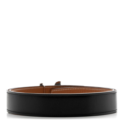 Hermes Box Togo 32mm Panache Belt 85 34 Black Gold 2 of 5