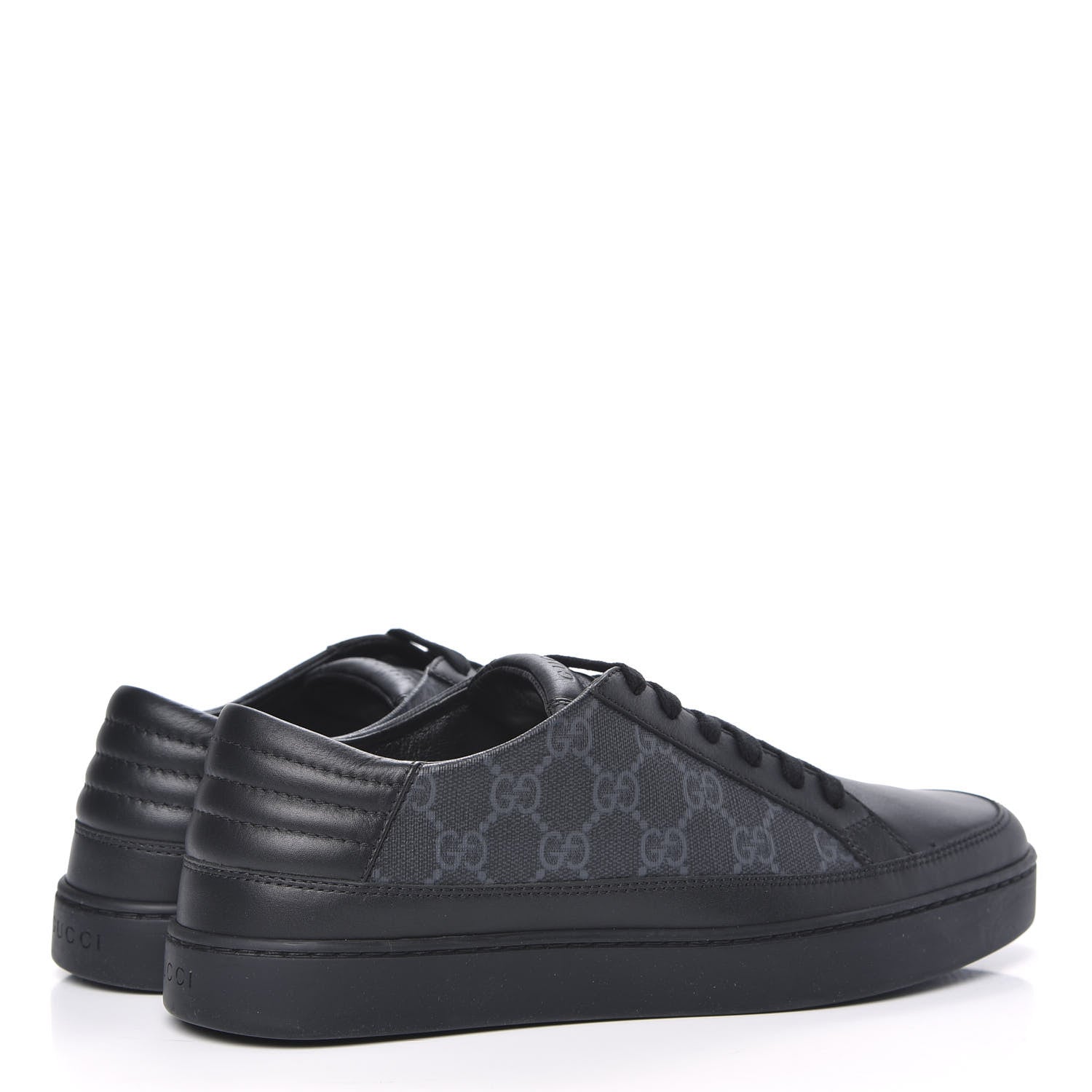 Gucci GG Supreme Monogram Low Top Sneakers 7 Black 4 of 8
