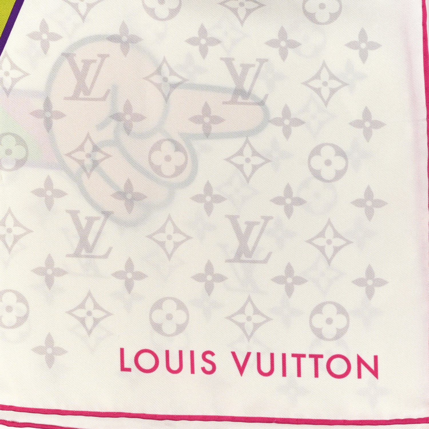 Louis Vuitton LV X TM Monogram Superflat Square 90 Scarf White 2 of 3