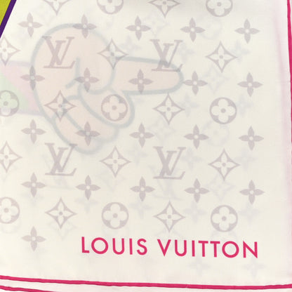 Louis Vuitton LV X TM Monogram Superflat Square 90 Scarf White 2 of 3