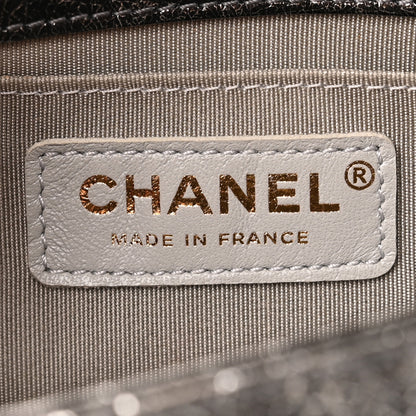 Chanel Cracked Metallic Calfskin Quilted Small Boy Flap Dark Silver 5 of 10