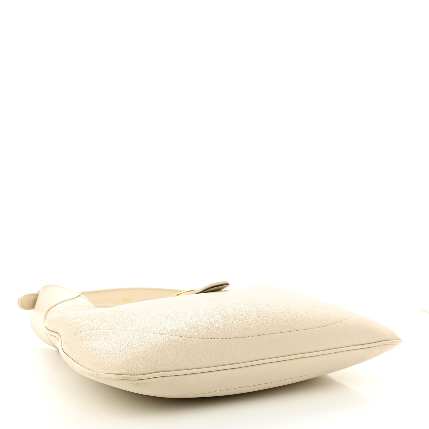 Goatskin Medium Aphrodite Shoulder Bag Mystic White