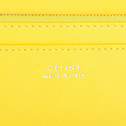 Celine Drummed Calfskin Premium Zip Around Wallet Black 6 of 8