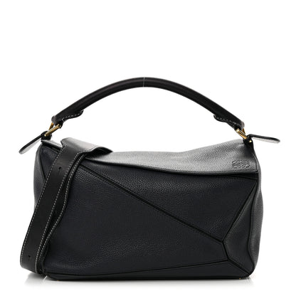 Loewe Calfskin Medium Puzzle Bag Midnight Blue Black 1 of 22