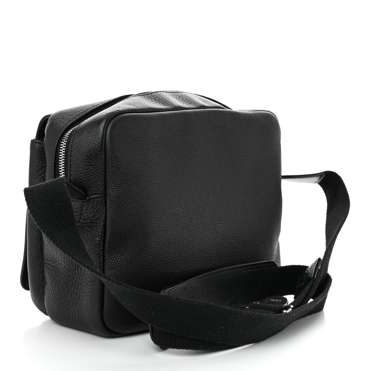 Loewe Soft Grained Calfskin Military Messenger Bag Black 3 of 11