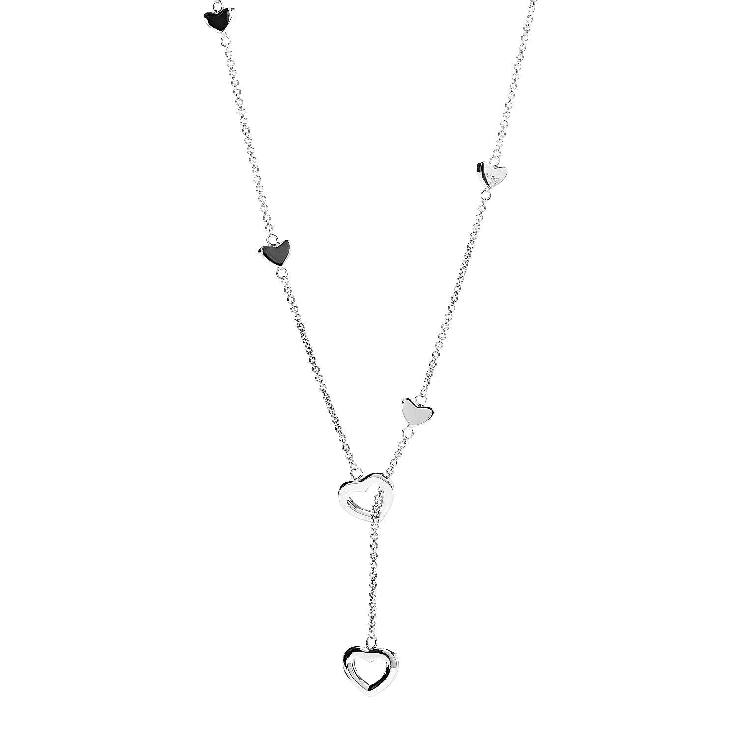Tiffany Sterling Silver Heart Lariat Necklace 3 of 6
