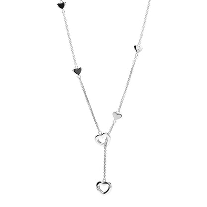 Tiffany Sterling Silver Heart Lariat Necklace 3 of 6